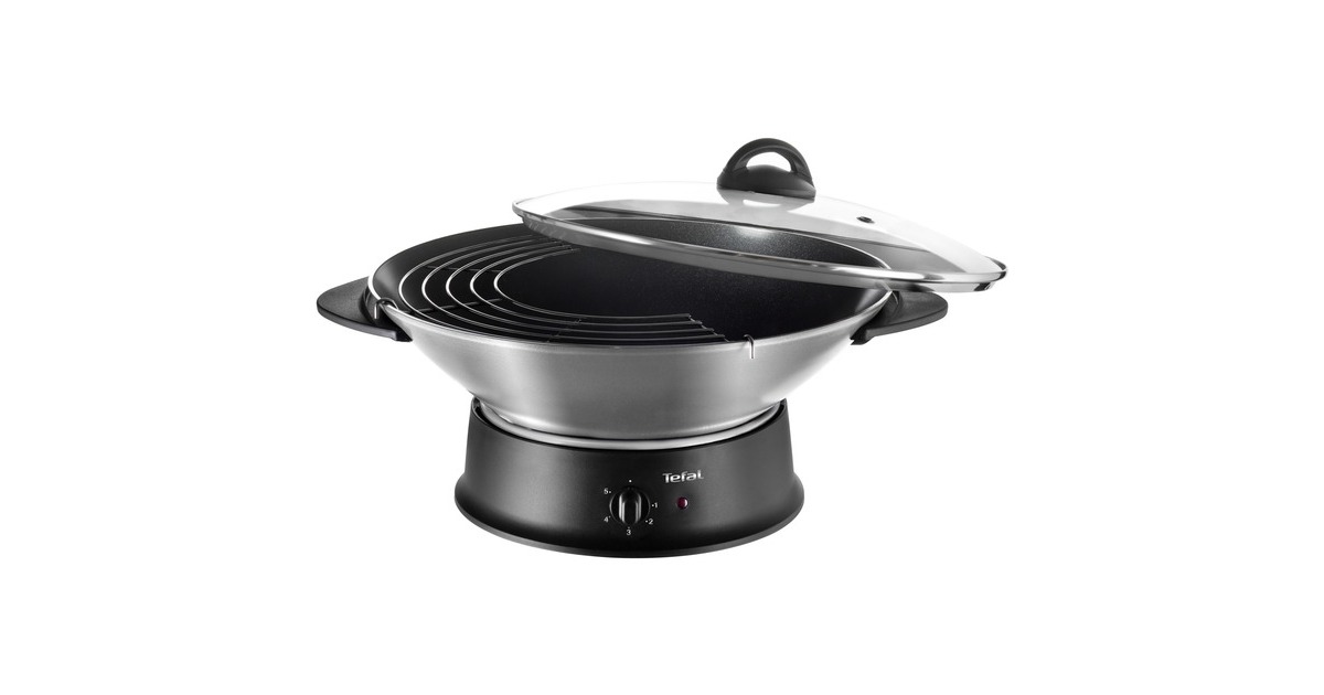 Tefal Multiwok WO300010 elektrisk wok Silver 1200 W