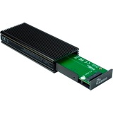 Inter-Tech K-1685 SSD kabinet Sort M.2, Drev kabinet Sort, SSD kabinet, M.2, M.2, 10 Gbit/sek., USB-tilslutning, Sort