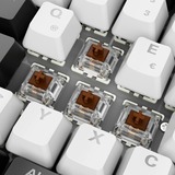 Sharkoon Gaming-tastatur Hvid, DE-layout, Gateron Brown