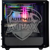 ALTERNATE Gaming PC Sort/gennemsigtig