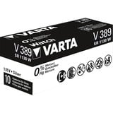 VARTA -V389 Husholdningsbatterier Sølv, Engangsbatteri, Sølvoxid (S), 1,55 V, 1 stk, Hg (kviksølv), Sølv