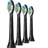 Philips 4 stk. soniske standardtandbørstehoveder Sort, 4 stk, Sort, Mellem