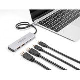 DeLOCK USB hub grå