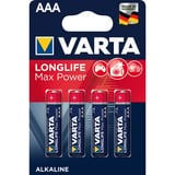 VARTA -4703/4B Husholdningsbatterier Engangsbatteri, AAA, Alkaline, 1,5 V, 4 stk, Guld, Rød