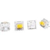 Sharkoon Linear Gateron PRO YELLOW Tastaturafbrydere, Key switch Gul/gennemsigtig, Tastaturafbrydere, Hvid, Gul