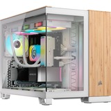 Corsair Towerkabinet Hvid/træ