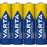 VARTA LR6 4-SP Industrial Engangsbatteri AA Alkaline Engangsbatteri, AA, Alkaline, 1,5 V, 4 stk, Blå