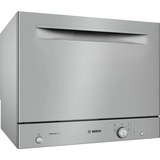 Bosch Serie 2 SKS51E38EU opvaskemaskine Bordplade 6 kuverter F rustfrit stål, Bordplade, Kompakt, Rustfrit stål, Rustfrit stål, Knapper, Dreje, 1,75 m