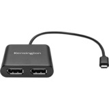 Kensington USB-C TO DUAL DP ADAPTER Sort, USB 3.2 Gen 1 (3.1 Gen 1) Type-C, DisplayPort, Sort, Windows 10 or above, 57 g, 1 stk