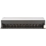 Digitus Desktop CAT 6A 1U, Patch Panel Sort, 10 Gigabit Ethernet, RJ-45, Sort, Galvaniseret stål, SECC, Reolmontering, 1U