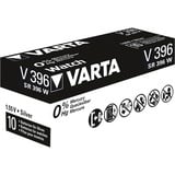 VARTA V 396 Engangsbatteri Sølvoxid (S) Engangsbatteri, Sølvoxid (S), 1,55 V, 1 stk, Hg (kviksølv), Sølv