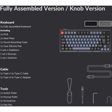 Keychron Gaming-tastatur Sort/Blå-grå, DE-layout, Keychron K Pro Red