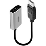 Lindy 41094 videokabel adapter 0,11 m DisplayPort HDMI Grå, Konverter Sort/grå, 0,11 m, DisplayPort, HDMI, Hunstik, Hanstik, Lige