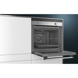 Siemens iQ100 HB113FBS1 ovn 66 L A Sort, Rustfrit stål rustfrit stål/Sort, Medium, Elektrisk ovn, 66 L, 66 L, 50 - 270 °C, Indbygget