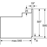 Siemens iQ100 HB113FBS1 ovn 66 L A Sort, Rustfrit stål rustfrit stål/Sort, Medium, Elektrisk ovn, 66 L, 66 L, 50 - 270 °C, Indbygget