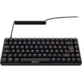 Sharkoon Gaming-tastatur Sort, DE-layout, Gateron G Pro 3.0 Yellow