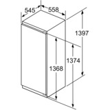 Siemens iQ700 KI51FADE0 køleskab Indbygget 220 L E Hvid, Full-size refrigerator 220 L, SN-T, 37 dB, E, Hvid