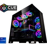 ALTERNATE Gaming PC Sort/gennemsigtig