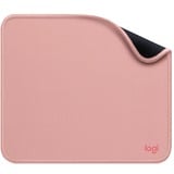 Logitech Mouse Pad Studio Series Lyserød, Musemåtte Rosa, Lyserød, Monokromatisk, Nylon, Polyester, Gummi, Skridsikker bund