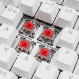 Sharkoon Gaming-tastatur Hvid, DE-layout, Huano Red