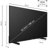 Telefunken LED-tv Sort