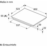 Bosch Separat komfur Sort/rustfrit stål