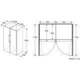 Bosch Serie 6 KSV36AIDP køleskab Fritstående 346 L D Rustfrit stål, Full-size refrigerator rustfrit stål, 346 L, SN-T, 39 dB, D, Rustfrit stål