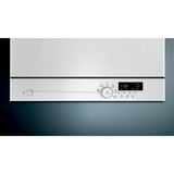 Siemens iQ300 SK26E222EU opvaskemaskine Fritstående 6 kuverter F Hvid, Fritstående, Kompakt, Hvid, Knapper, Dreje, 1,75 m, 2,15 m