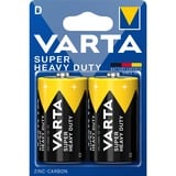 VARTA R20 D husholdningsbatteri Zink-carbon D, Zink-carbon, 1,5 V, 2 stk, Flerfarvet, 61,5 mm