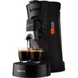 Philips Kaffepudemaskine med Intensity Plus Memo-funktion, Padmaschine Sort, Pude kaffemaskine, 0,9 L, Kaffekapsel, 1450 W, Sort