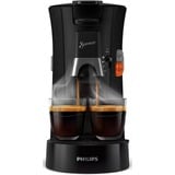 Philips Kaffepudemaskine med Intensity Plus Memo-funktion, Padmaschine Sort, Pude kaffemaskine, 0,9 L, Kaffekapsel, 1450 W, Sort