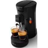 Philips Kaffepudemaskine med Intensity Plus Memo-funktion, Padmaschine Sort, Pude kaffemaskine, 0,9 L, Kaffekapsel, 1450 W, Sort