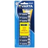 VARTA High Energy AAA 10-pack Engangsbatteri Alkaline Engangsbatteri, Alkaline, 1,5 V, 10 stk, AAA