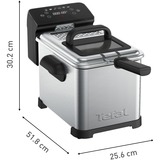 Tefal Deep friture rustfrit stål/Sort