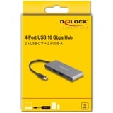 DeLOCK USB hub grå