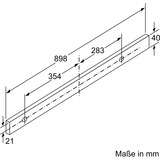 Neff D49ML54X1 emhætte Indbygget Rustfrit stål 395 m³/t B rustfrit stål, 395 m³/t, Recirkulerende, B, A, B, 53 dB