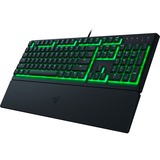 Razer Ornata V3 X tastatur USB QWERTZ Tysk Sort, Gaming-tastatur Sort, DE-layout, Membran , Fuld størrelse (100 %), USB, Membran, QWERTZ, RGB LED, Sort