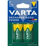 VARTA -56714B Husholdningsbatterier Genopladeligt batteri, C, Nikkel-Metalhydrid (NiMH), 1,2 V, 2 stk, 3000 mAh