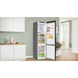 Bosch Serie 4 KGN39VXBT køle-/fryseskab Fritstående 363 L B Sort, Køleskab / fryser rustfrit stål (mørkt), 363 L, SN-T, 10 kg/24t, B, Frisk zone, aflukke, Sort