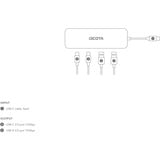 DICOTA USB hub Sølv