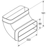 Neff Z861SB2 emhætte tilbehør, Rør Sort, Sort, Plast, Neff, 222 mm, 161 mm, 360 g