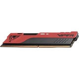 Patriot PVE248G266C6 hukommelsesmodul 8 GB 1 x 8 GB DDR4 2666 Mhz Rød/Sort, 8 GB, 1 x 8 GB, DDR4, 2666 Mhz, 288-pin DIMM