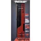 Patriot PVE248G266C6 hukommelsesmodul 8 GB 1 x 8 GB DDR4 2666 Mhz Rød/Sort, 8 GB, 1 x 8 GB, DDR4, 2666 Mhz, 288-pin DIMM