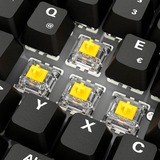 Sharkoon Gaming-tastatur Sort, DE-layout, Gateron G Pro 3.0 Yellow