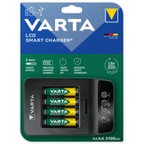 VARTA LCD SMART CHARGER+ Husholdningsbatteri Vekselstrøm, Oplader Alkaline, Overbelastning, AA, AAA