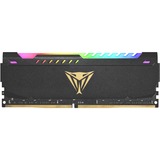 Patriot Viper Steel PVSR416G360C0 hukommelsesmodul 16 GB 1 x 16 GB DDR4 3600 Mhz Sort, 16 GB, 1 x 16 GB, DDR4, 3600 Mhz, 288-pin DIMM