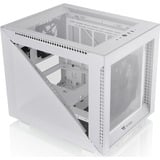 Thermaltake Divider 200 TG Micro Tower Hvid, Towerkabinet Hvid, Micro Tower, PC, Hvid, micro ATX, Mini-ITX, SPCC, 18,5 cm