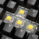 Sharkoon Gaming-tastatur Sort, DE-layout, Gateron Yellow