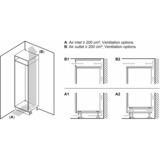 Neff GI1113FE0 fryser Stående fryser Indbygget 72 L E Hvid, Fryserskab 72 L, 8 kg/24t, SN-T, 36 dB, E, Hvid