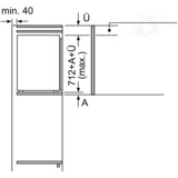 Neff GI1113FE0 fryser Stående fryser Indbygget 72 L E Hvid, Fryserskab 72 L, 8 kg/24t, SN-T, 36 dB, E, Hvid